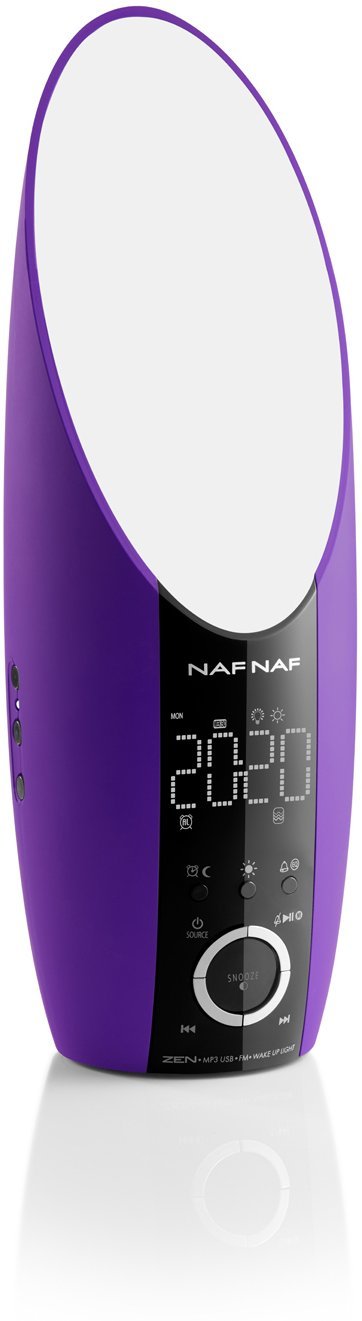 NAFNAF ZEN Sonnenaufgang Radio Wecker simuliert die aufgehende Sonne, lila Purple, Purple