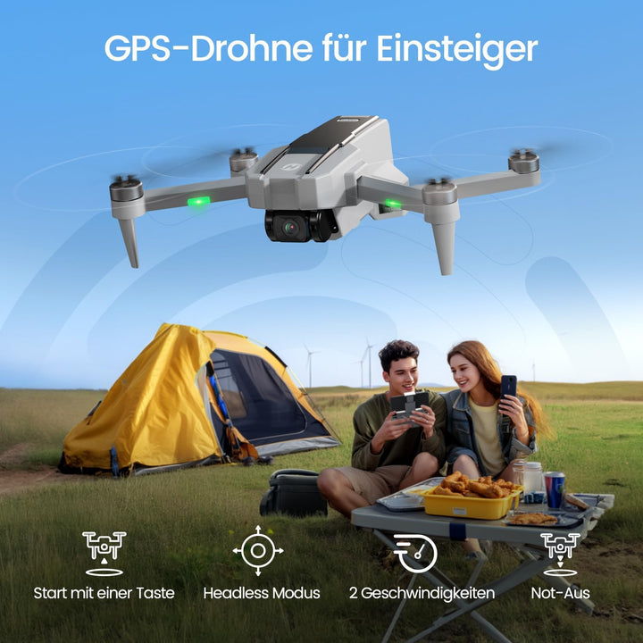 Holy Stone HS440G Drohne mit 4K Kamera für Erwachsene, 23 Min. Lange Flugzeit, Bürstenloser Motor, G