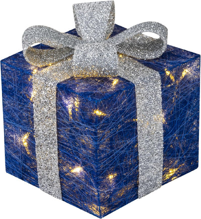 Bambelaa! 3er Led Deko Geschenke Weihnachten Leucht Boxen Timer Weihnachts Dekoration Weihnachtsdeko