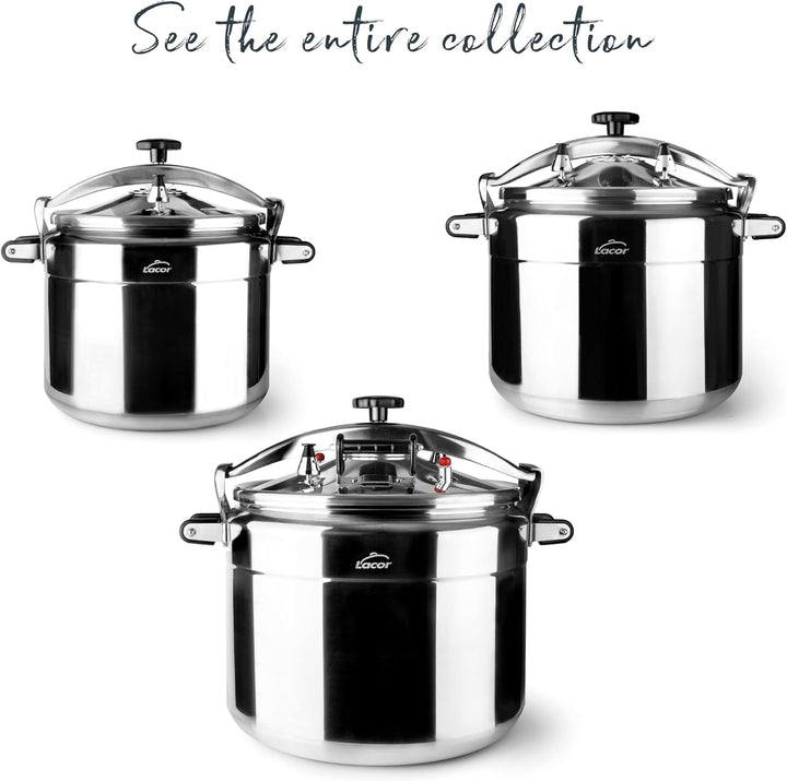 Lacor SCHNELLKOCHTOPF 4 L PRO-Classic, Aluminium, Grey, 46 x 34 x 35 cm