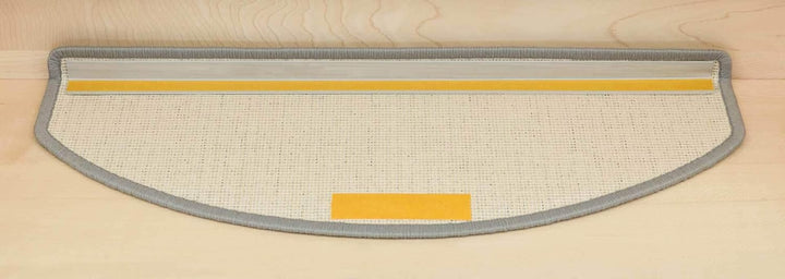 Kettelservice-Metzker Stufenmatten Treppen-Teppich Ariston | Halbrund 65x24cm Trittfläche, Anthrazit