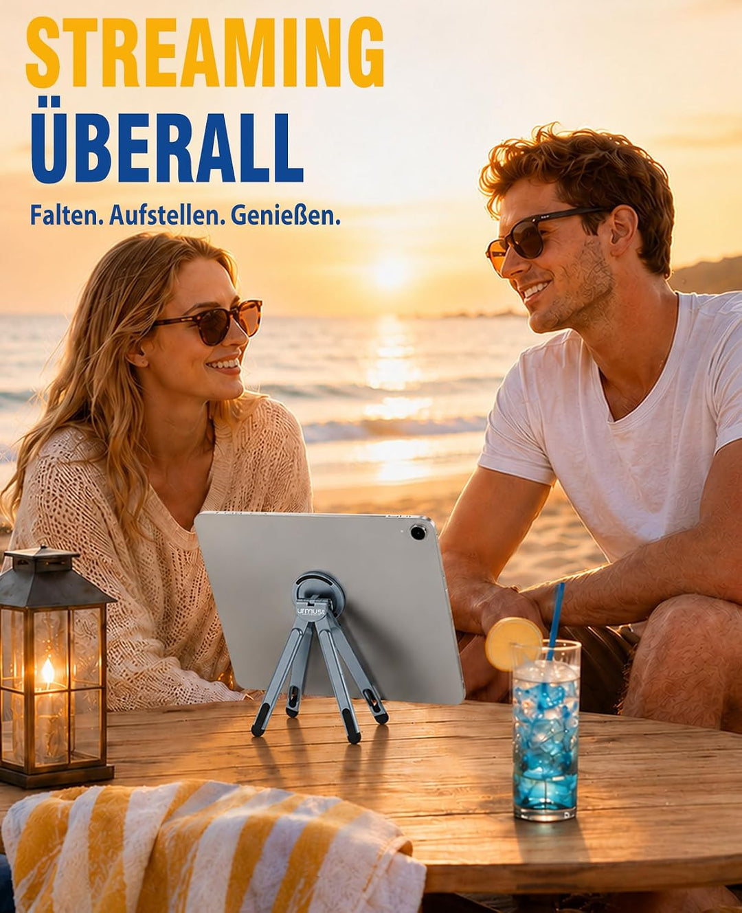 Urmust Leichter Laptop Ständer, Alu Tablet &amp; Magnet-Handyhalter Grau Grau Laptop Ständer 3-in-1, Gra