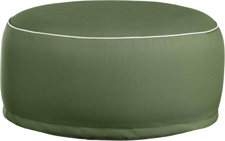 Brandsseller Outdoor Sitzhocker aufblasbar – Pouf Ø 55 x 25 cm – wasserabweisender Sitzsack für Gart
