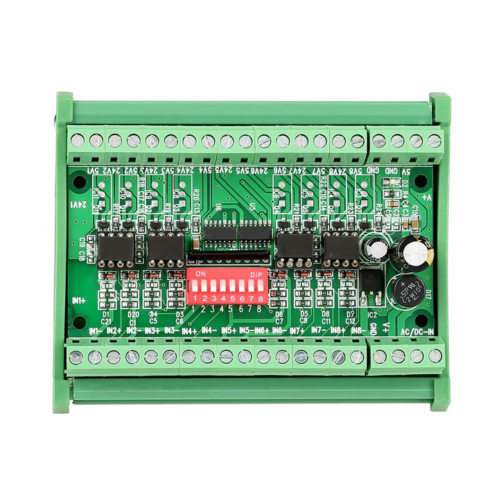 8 Kanal Pegelwandler Modul, NPN/PNP zu NPN Spannungswandler, 5V / 24V Rechtecksignal Umwandler Modul
