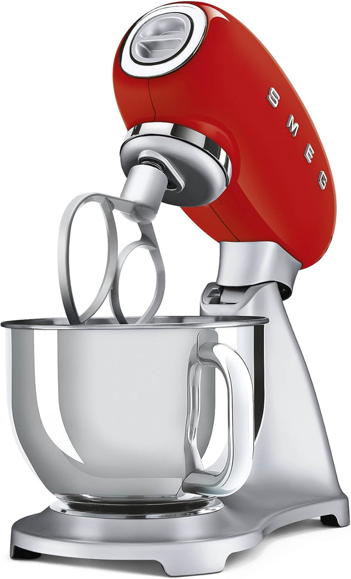 SMEG, SMF02RDEU Küchenmaschine, 10 Geschwindigkeitsstufen, Planetenrührwerk, Sicherheitsabschaltung,
