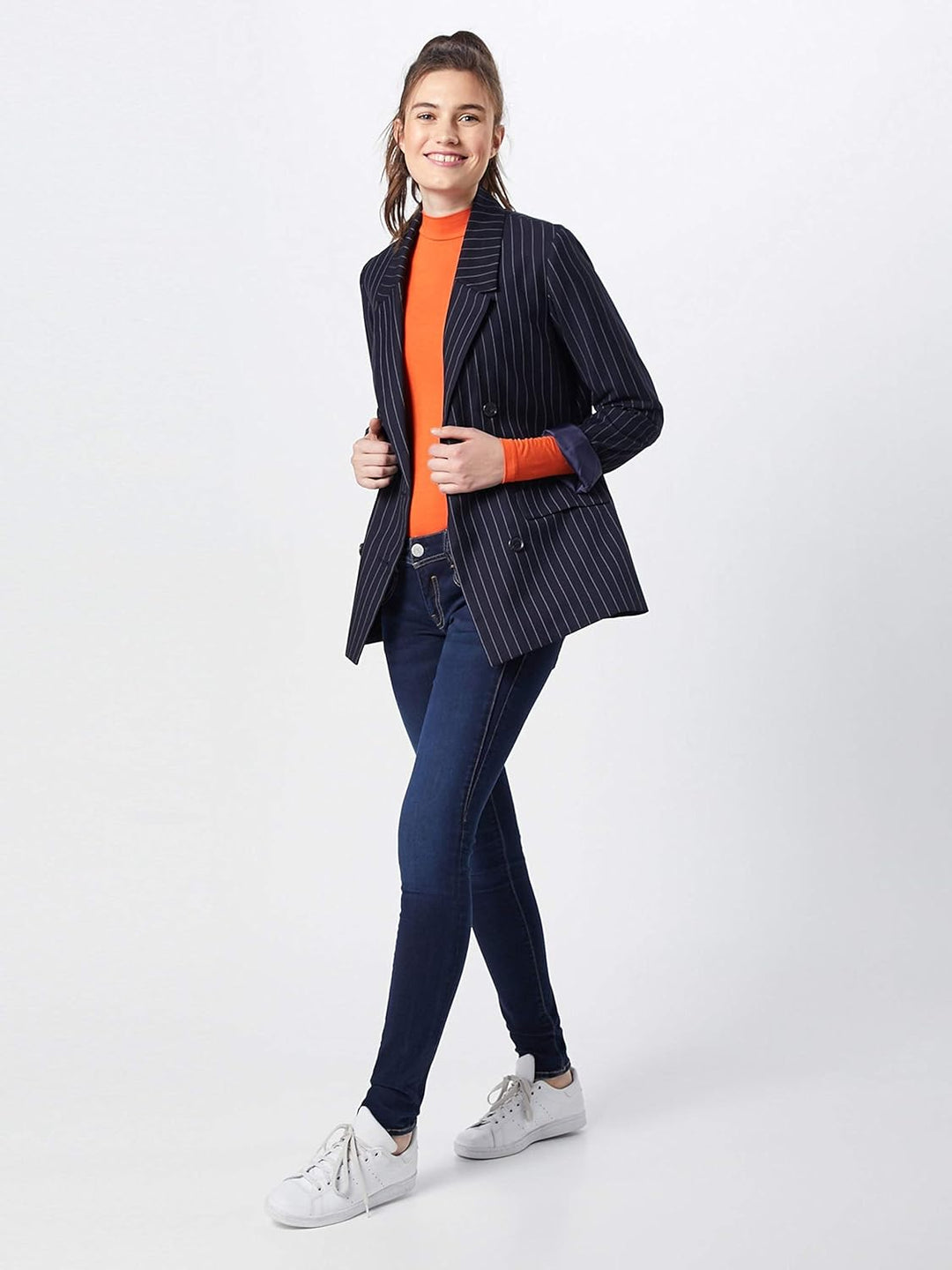 Herrlicher Damen Slim Jeanshose Gila Denim Powerstretch 25W / 32L Blau (Dull 044), 25W / 32L Blau (D