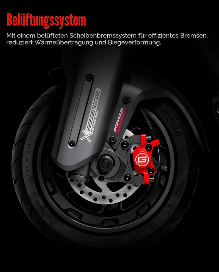 120 mm Roller Bremsscheibe Rotor Pad 6 runde Löcher kompatibel mit Segway Ninebot ZT3 PRO ZT3 PROE Z