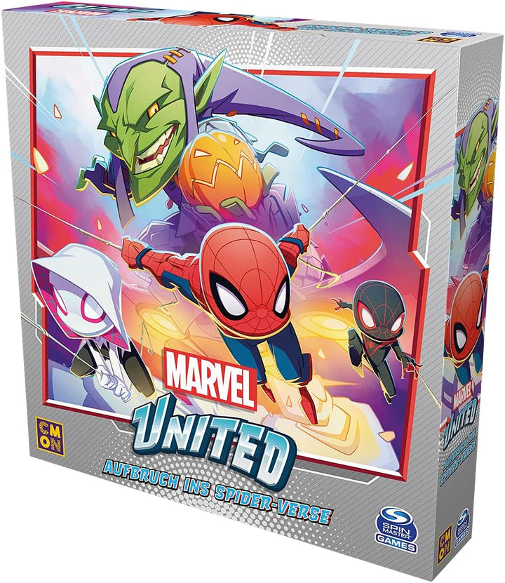 CMON | Marvel United – Aufbruch ins Spider-Verse | Erweiterung | Familienspiel | Brettspiel | 1-4 Sp