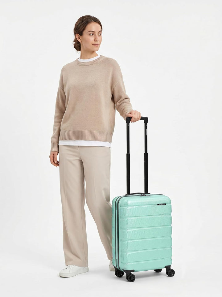 Franky Munich 4.0 Handgepäck Koffer | Hartschalen Trolley mit 4 Rollen, TSA-Zahlenschloss, Arretierb