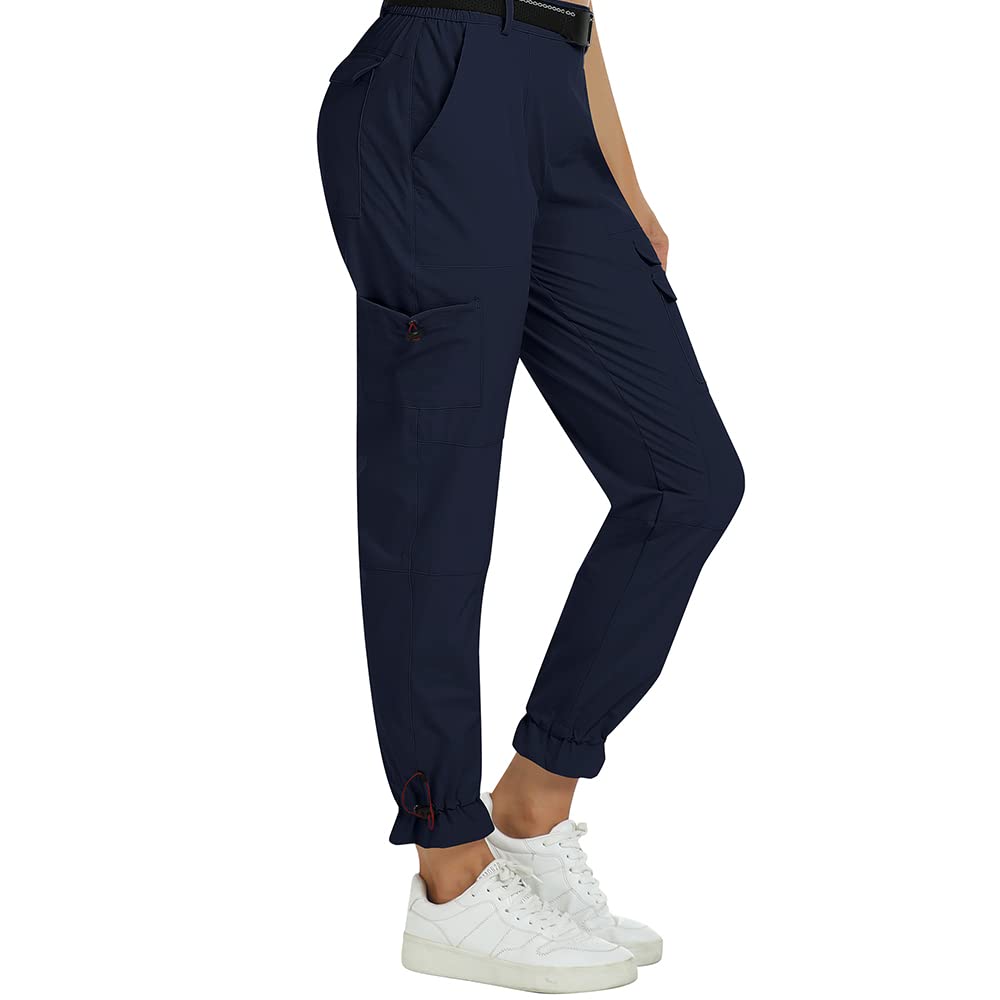 MoFiz Wanderhose Damen Leichte Cargohose Atmungsaktiv Trekkinghose Workout Wasserdicht Winddicht Cas