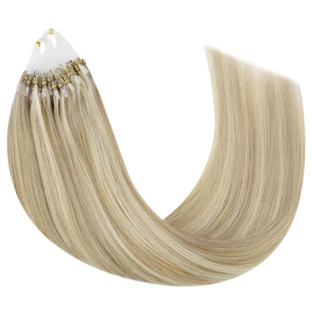 YoungSee Extensions Echthaar Microring Blond Microring Extensions Echthaar 1g 40 cm Microring Hair E