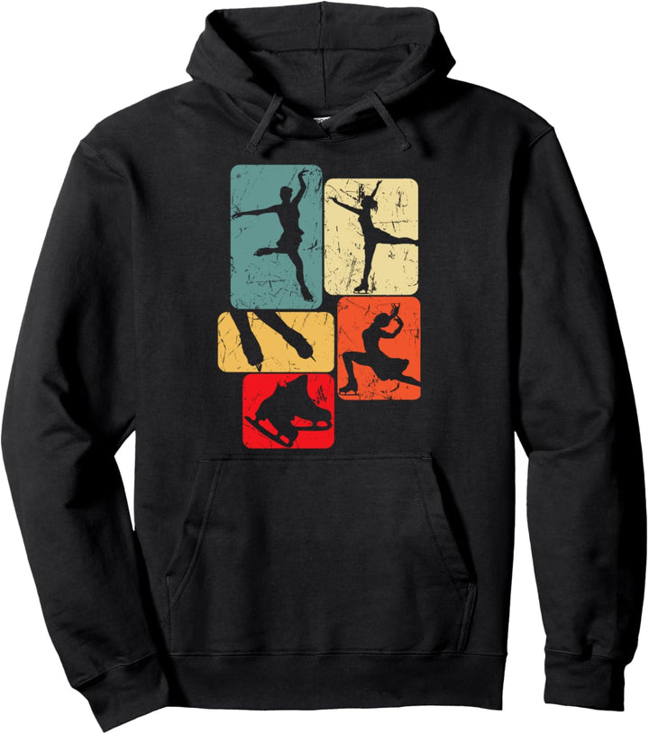 Eiskunstlauf Eiskunstläuferin Schlittschuhe Mädchen Frauen Pullover Hoodie