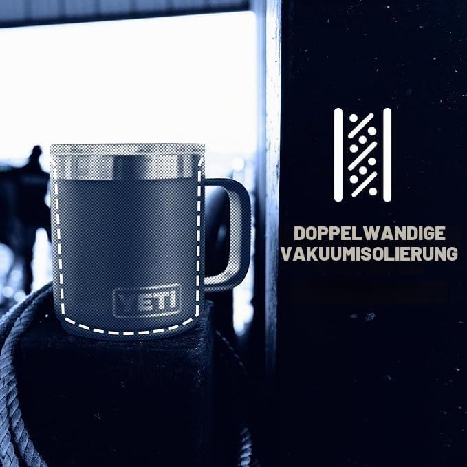 YETI Rambler 10 oz (284 ml) Stapelbarer Becher Mit MagSlider-Deckel – White, White