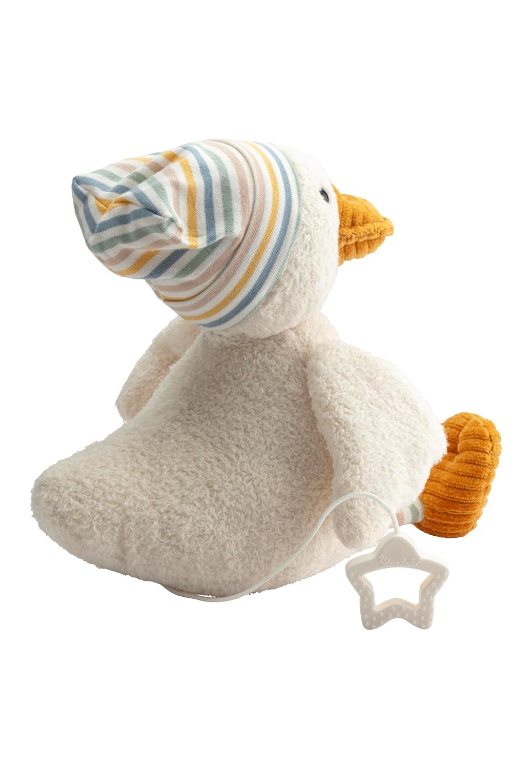 Sterntaler Spieluhr gross Ente Edda Lou, Kuscheltier mit Einschlafhilfe für Jungen und Mädchen, Melo