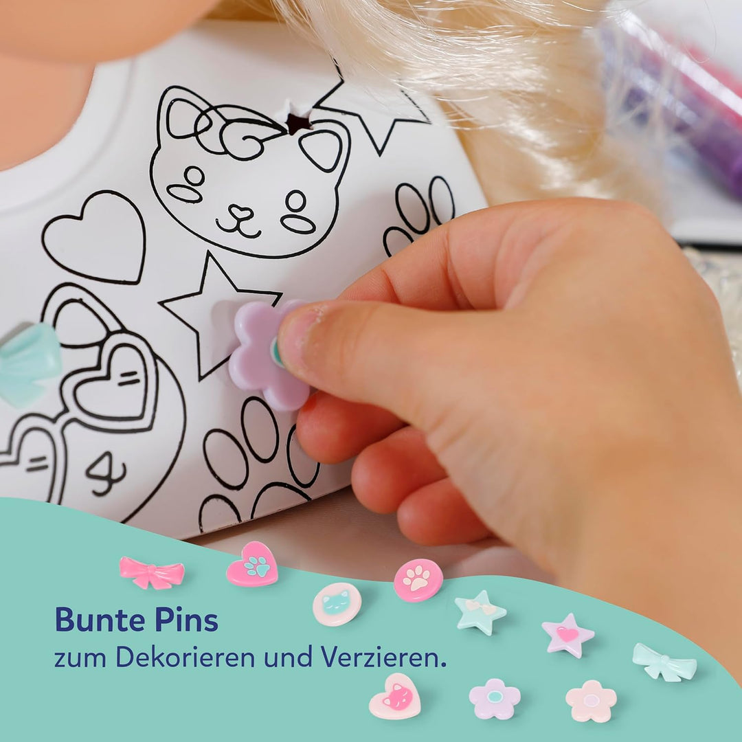 Baby Born Stylingkopf zum Frisieren &amp; Immer Wieder Bemalen Dank abwaschbarer Spezial-Marker und über