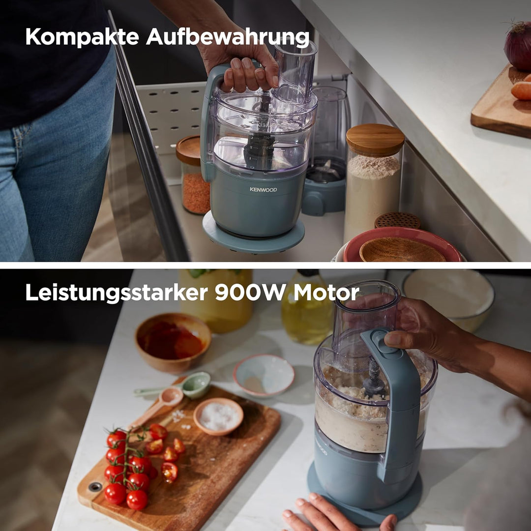 Kenwood MultiPro Compact – Kompakte Küchenmaschine mit Express Serve, Edelstahlmesser, Schneid- und