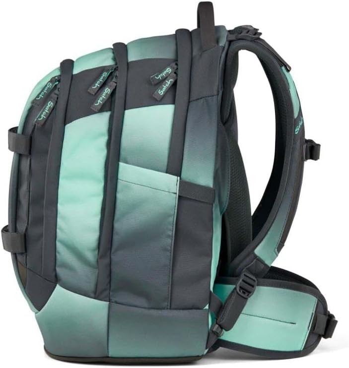 Satch Pack Schulrucksack Set 3tlg. inkl. Schlamperbox und Sporttasche Gradient Mint, Gradient Mint