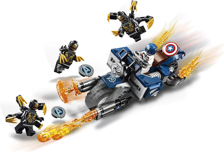 LEGO Marvel Avengers Captain America: Outriders Attack 76123 Building Kit (167 Pieces)
