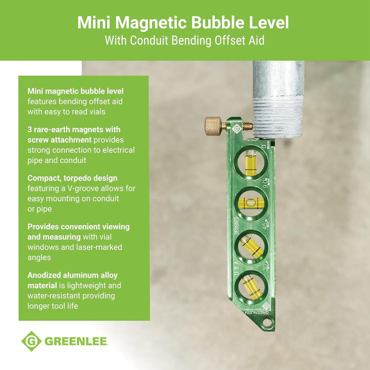 Greenlee L77 Mini Magnetische Wasserwaage