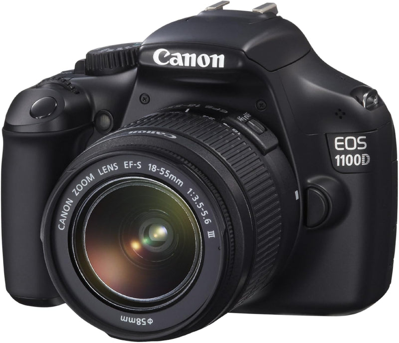 Canon EOS 1100D SLR-Digitalkamera (12 Megapixel, 6,9 cm (2,7 Zoll) Display, HD-Ready, Live-View) Kit