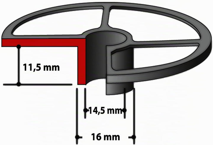 Makita Kopierhuelse, 16 mm, 193334-9, 16 mm