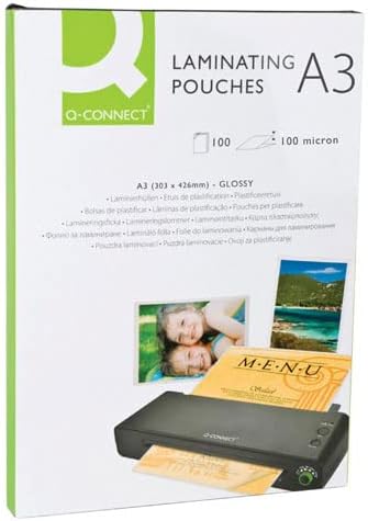 Q-Connect KF04124 Laminiertaschen A3 125 Mikron 100 Stück