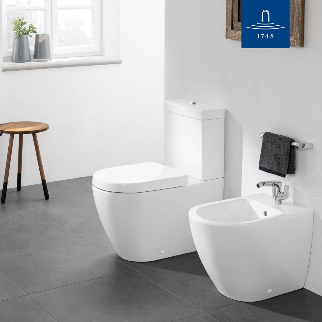 Villeroy & Boch Subway 2.0 WC-Sitz, Toilettendeckel mit Absenkautomatik, abnehmbarer Toilettensitz a
