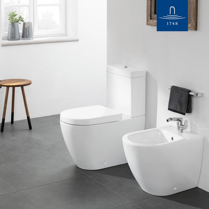 Villeroy & Boch Subway 2.0 WC-Sitz, Toilettendeckel mit Absenkautomatik, abnehmbarer Toilettensitz a
