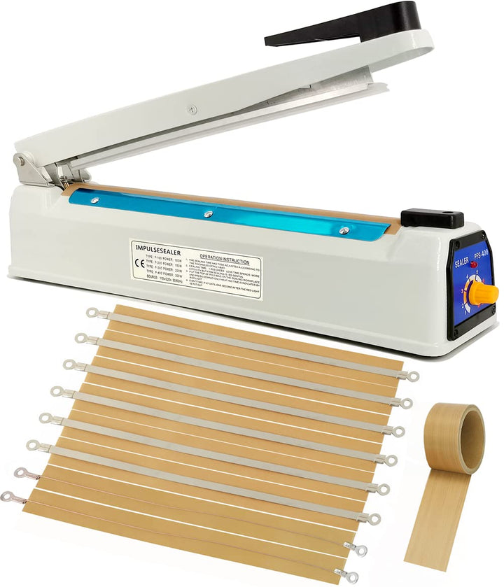 Folienschweissgerät Heisssiegelgerät 400mm Heisssiegelmaschine Eisengehäuse Balkenschweissgerät 5mm