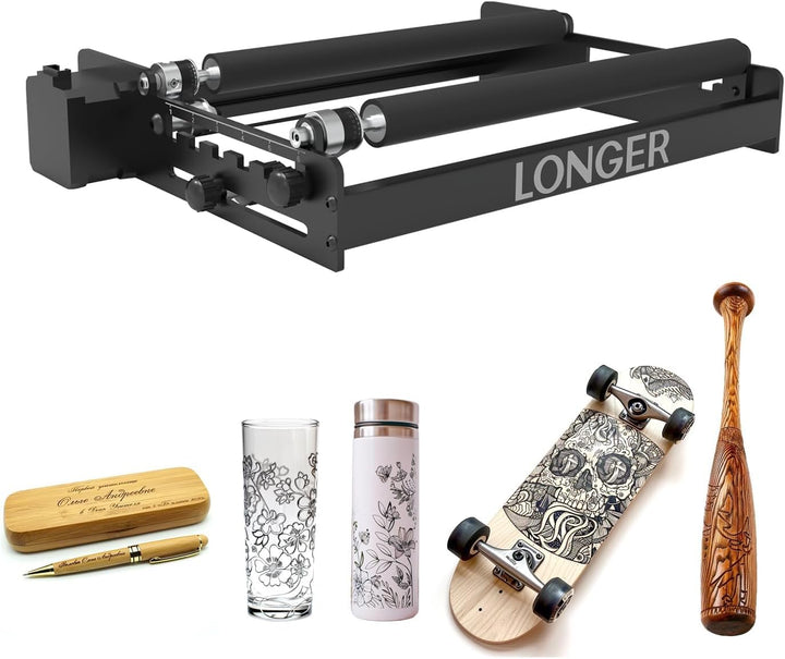 LONGER Lasergravur-Rotationswalze, 360° Y-Achse Rotationswalze für Lasergravur – Gravur zylindrische