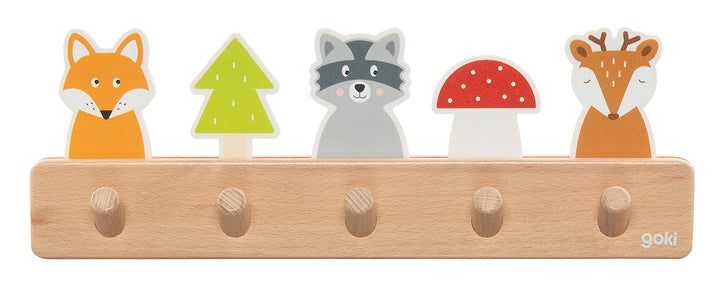 goki Garderobe Waldfreunde: 32,5 x 5,5 x 11,5 cm, Holz, per Stück