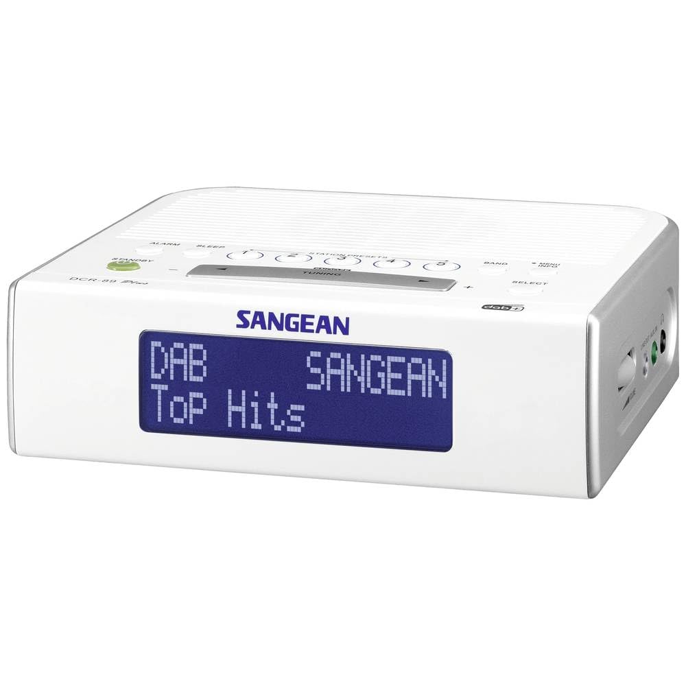 Sangean A500209 DCR-89 Uhrenradio (UKW/MW/D47-DAB Tuner, LCD)