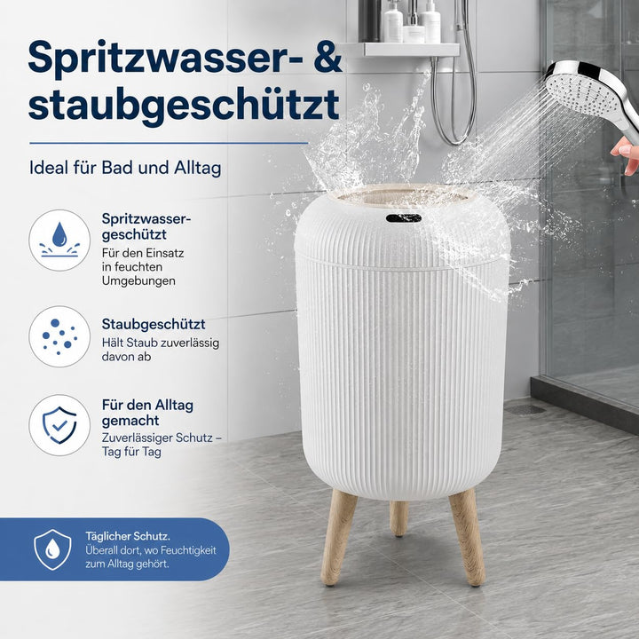 Automatischer Mülleimer mit Sensor 12L - Elektrischer Mülleimer mit Deckel für Küche & Badezimmer -