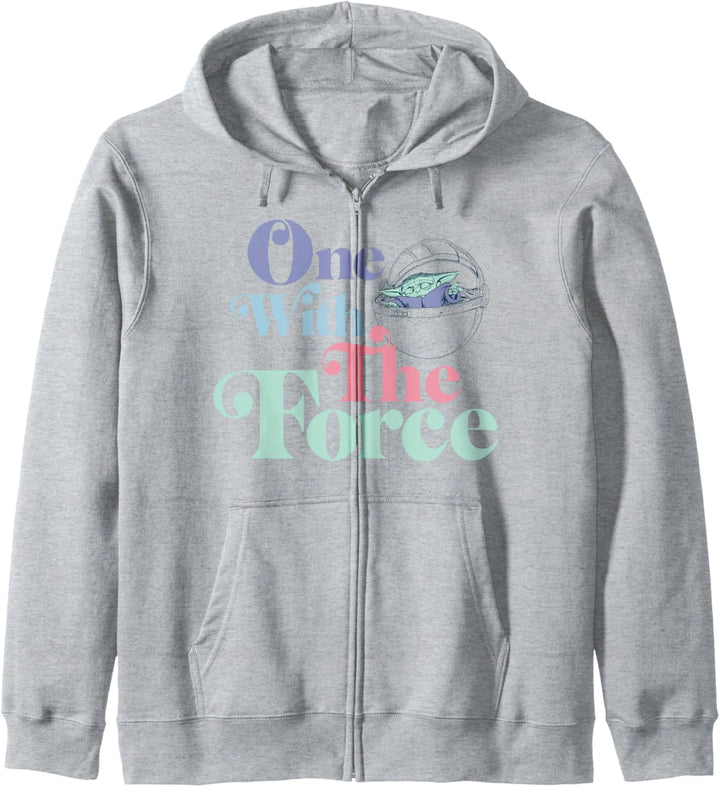 Star Wars Mandalorian The Child Pastel One With The Force Kapuzenjacke