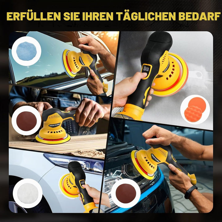Kabelloser Autopufferpolierer Kompatibel mit DEWALT 20V Batterie, 8 variable Geschwindigkeiten Autop
