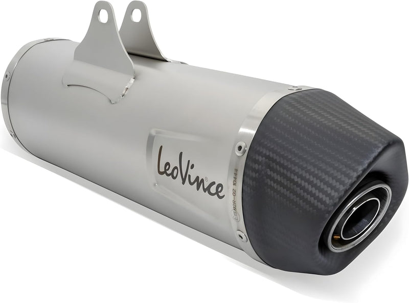 Auspuffanlage LeoVince Komplettanlage SBK LV ONE EVO, Edelstahl, Carbon Kappe, 1/1 für KTM 690 SMC R