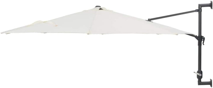 Festnight Wand-Sonnenschirm ? 300 cm Wandmontage Ampelschirm mit Metallmast Gartenschirm Terrassensc
