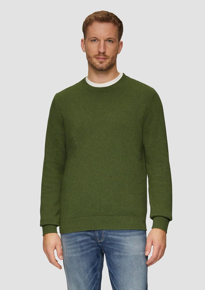 s.Oliver Strickpullover aus Effektgarn S Grün 77w0, S Grün 77w0