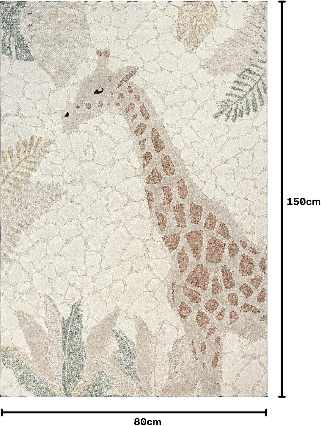 the carpet Jungle Kids Teppich für Kinderzimmer, Kinderteppich, 3D-Effekt, Pflegeleicht, strapazierf