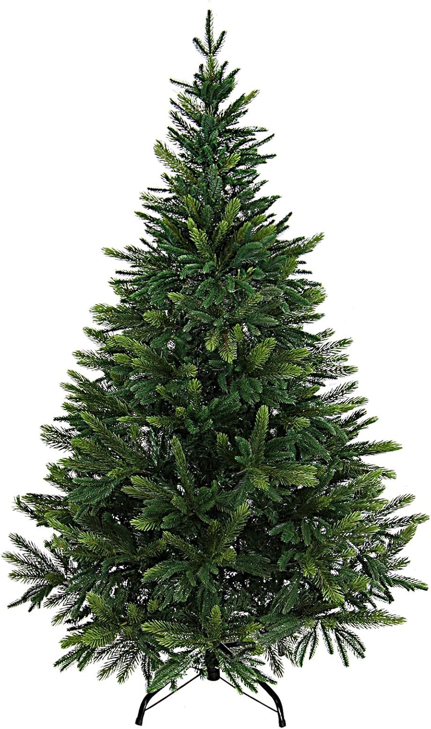 BB Sport Luxus Christbaum 180 cm Mittelgrün/Douglasie künstlicher Weihnachtsbaum PE/PVC Spritzguss M