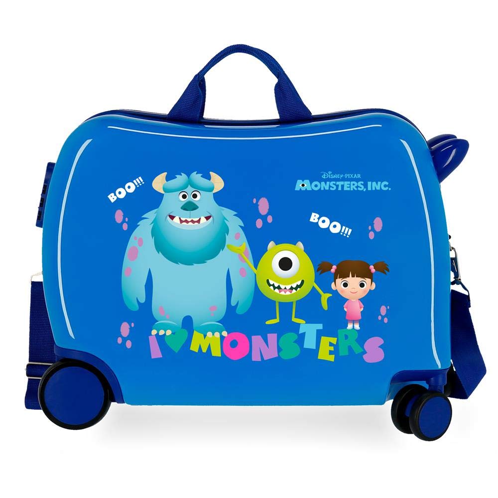 Disney Boo! Kinderkoffer, Blau, 50 x 38 x 20 cm, starr, ABS, seitlicher Zahlenkombinationsverschluss
