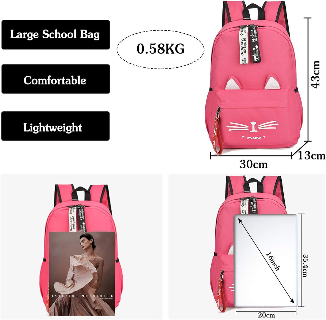 FANDARE Mädchen Schulrucksack Casual Daypack Teenager Schultasche Rucksäcke School Bag für Reise Ein