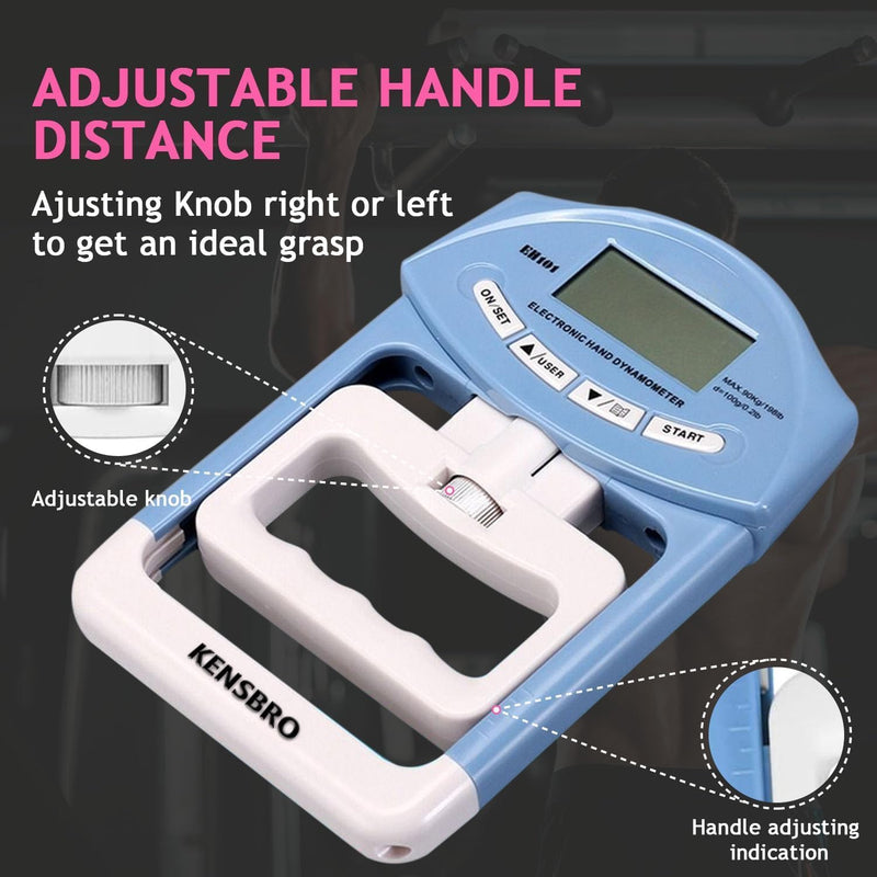 Kraftmesser - Griffkraft Messgerät und Handkraftmesser für präzise Messungen - Hand Dynamometer zur