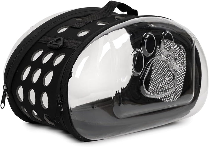 Durchsichtiger Haustiertransporter - Tragetasche für Reisen S/L transportbox Reisebox für Tiere (Sch