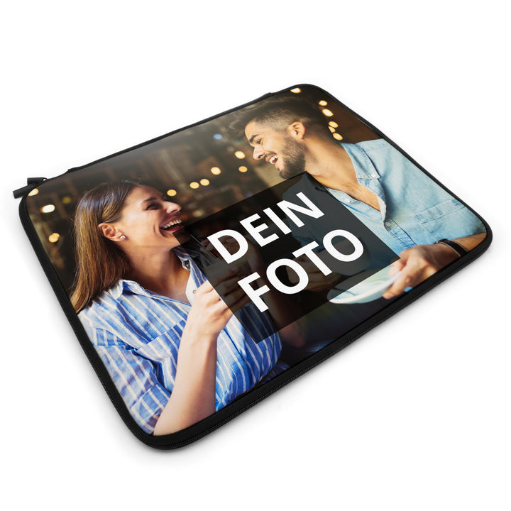 PhotoFancy® - Personalisierte Laptoptasche mit eigenem Foto bedruckt - Hülle für Tablet, Laptop oder