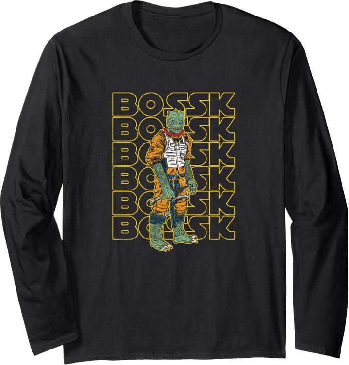 Star Wars Bossk Retro Big Halftones Langarmshirt