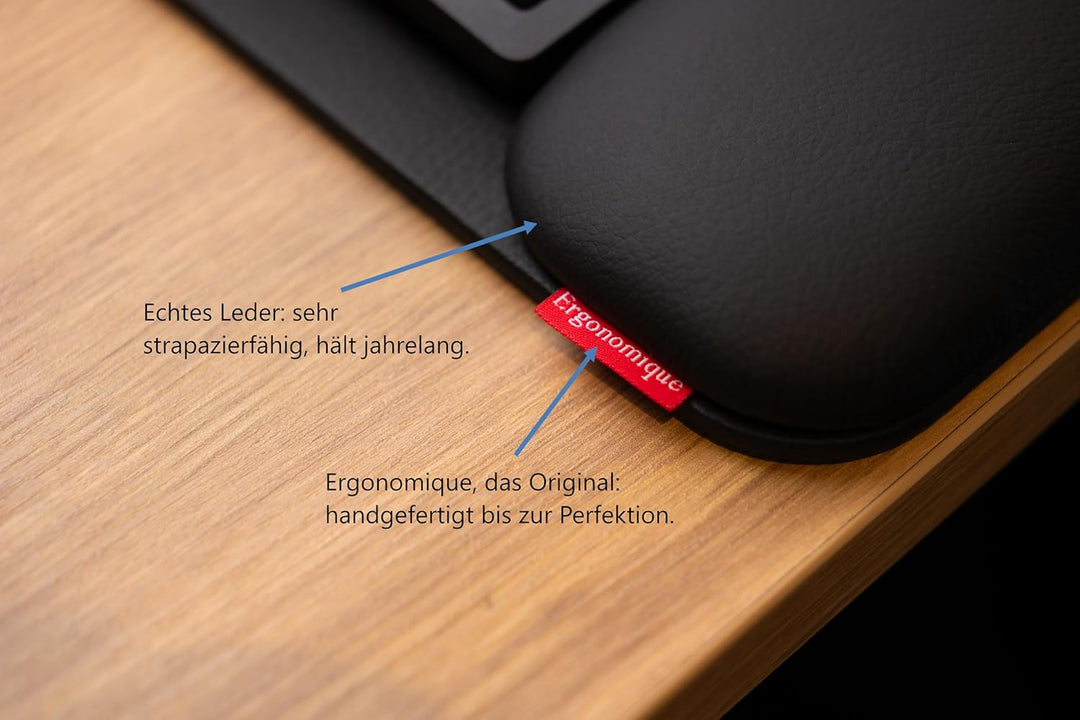 Ergonomische Handballenauflage für Tastaturen | ErgoPols Plus Classic Handballen- und Handflächenstü