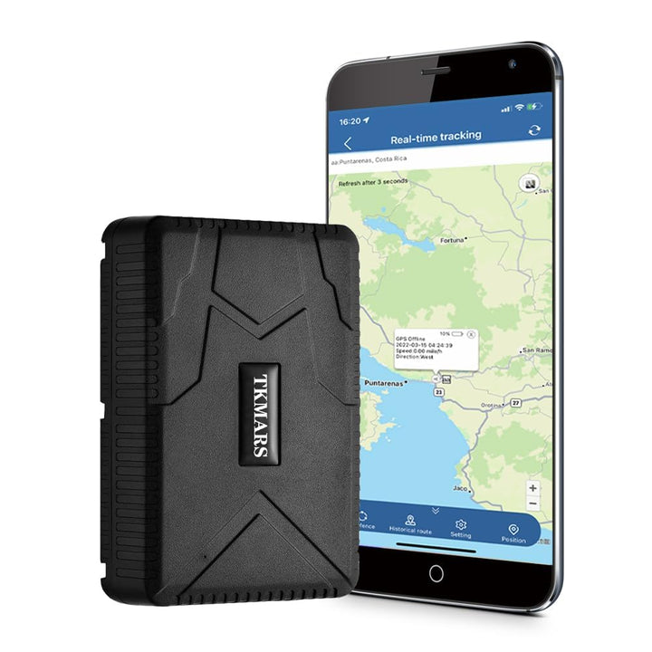 TKMARS Auto GPS-Tracker, 7800mAh Lange Akkulaufzeit, 4G, magnetisch, wasserdicht, Echtzeit GPS Track