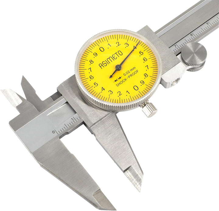 ASIMETO Uhren-Messschieber mit Edelstahl-Gehäuse Grösse 300 mm / 0,01 mm, 300 mm / 0,01 mm