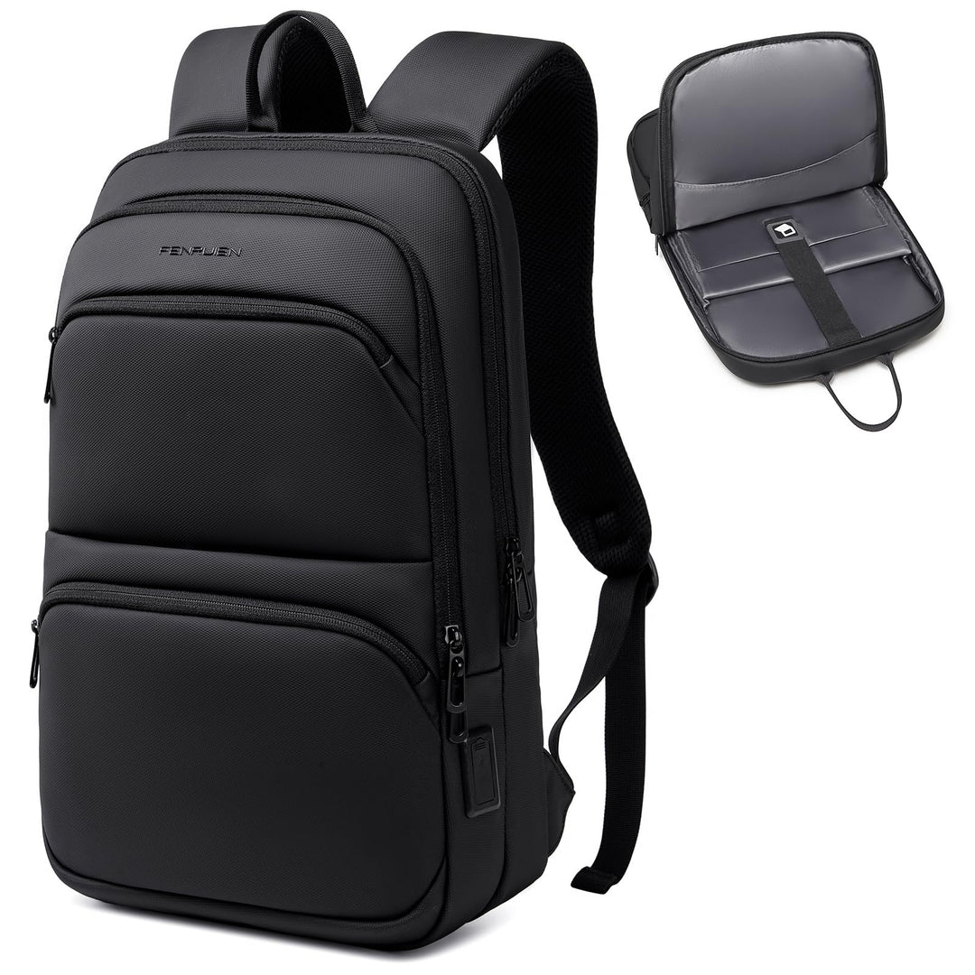 FENRUIEN Leichter Business Rucksack Herren 15.6 Zoll Wasserdicht Notebook Laptop Backpack 13L Laptop